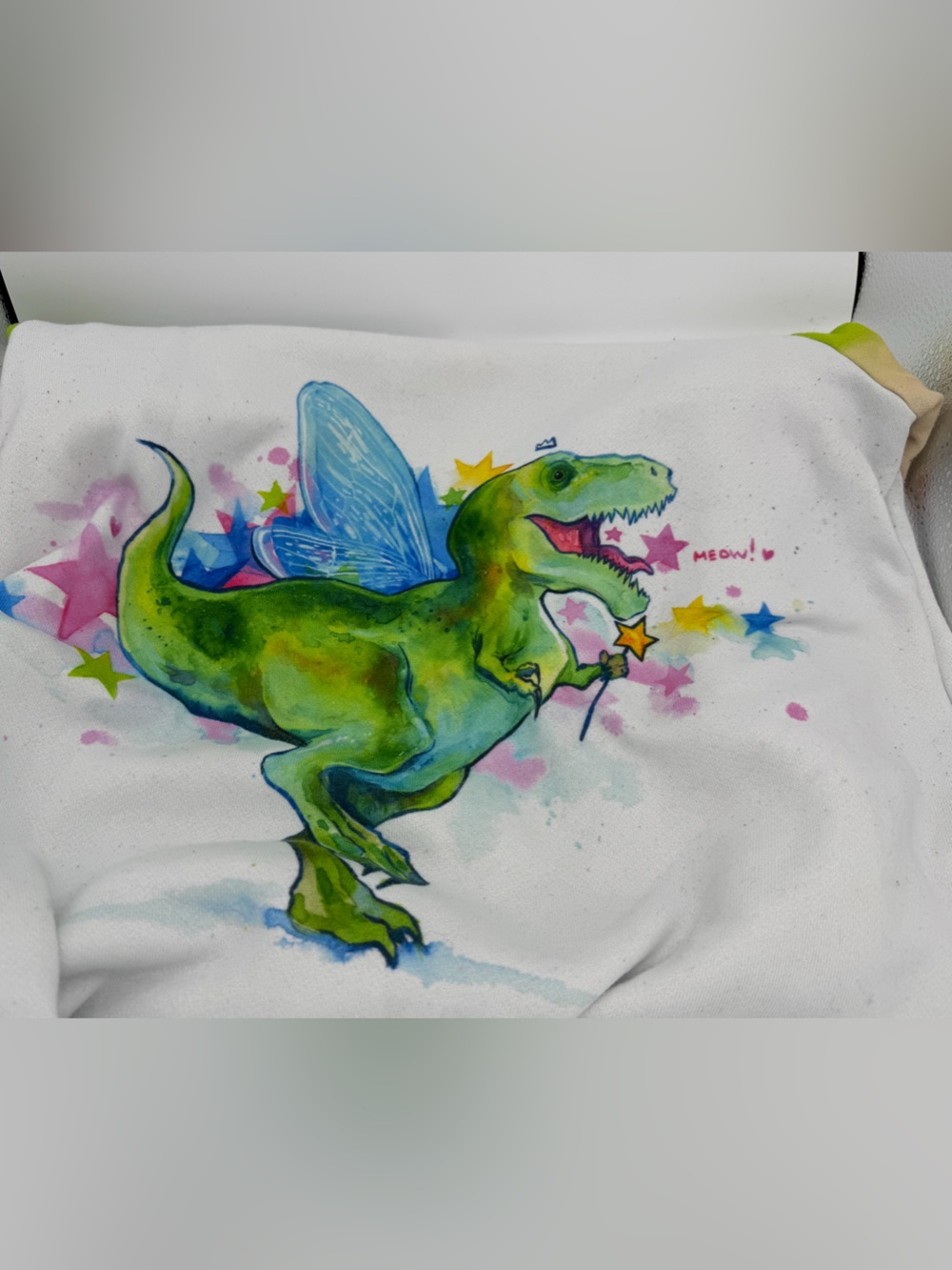 Herotime x Lora Zombie Dinosaur Sweatshirt Bundle Unisex L Meow-Rex - Picture 6 of 8